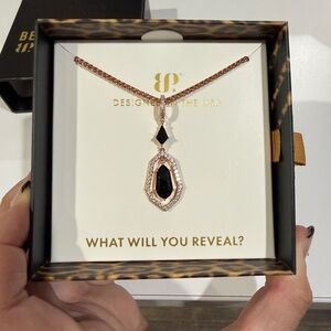 Bomb Party Black and Rose Gold Untamed Necklace
